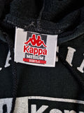 Vintage Kappa Hoodie Training Schwarz M