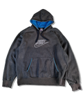 Nike Hoodie Spellout Fade Marine Blau XL