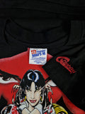 Rare! Vintage Hanes Shirt 1995 Anime Graphitti Harris Publications Single Stitched Made In USA Schwarz L