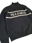 Ralph Lauren Rollkragen "Polo Jeans Co." Spellout Schwarz M