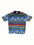 Vintage Caesar Polo-Shirt Made In Italy Sailing Print Bunt (54) L-XL