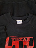 Vintage Tultex Sweater Texas Tech University Schwarz M-L