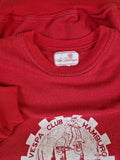 Vintage Van Doornum Sweater "Vespa Club Hamburg" 1990 Rot L