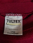 Vintage Tultex Sweater "A" University 50/50 Made In USA Purpurrot L