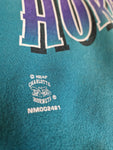 Vintage Nutmeg Mills Sweater Hornets NBA Merch Made In USA Petrol Grün L