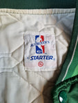 Rare! Vintage Starter Collegejacke Satin Milwaukee Bucks Made In Korea Glänzend Grün L-XL