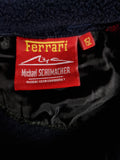Vintage Ferrari Fleecejacke Michael Schuhmacher 1999 Rot Dunkelblau (Kindergröße 152) S-M