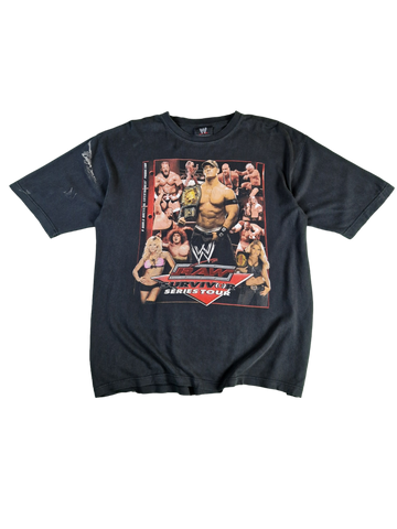 WWE Shirt Wrestling RAW Survivors Series Tour 2005 Schwarz XL