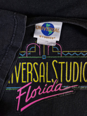 Vintage Universal Studios Shirt Florida Made In USA Schwarz 2XL