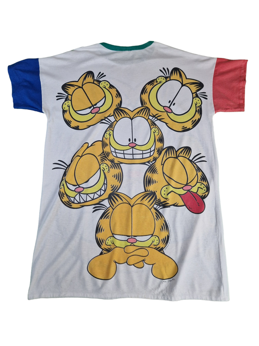 Vintage United Feature Syndicat Shirt Garfield 1978 Single Stitche Weiß L-XL