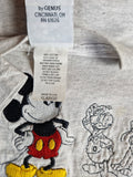 Vintage Disney Shirt Mickey & Co Made In USA Bestickt Grau XL