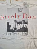 Vintage Giant Shirt Steely Dan On Tour 1996 Weiß XL