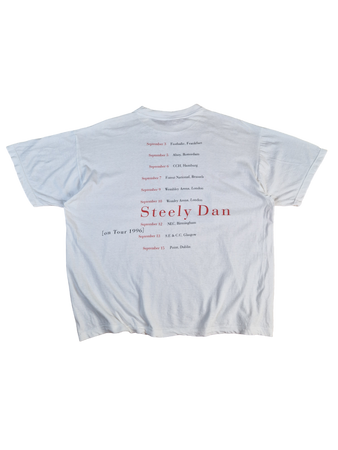 Vintage Giant Shirt Steely Dan On Tour 1996 Weiß XL