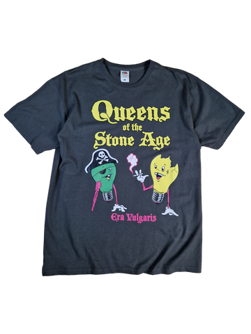 Vintage Fruit Of The Loom Shirt Queens Of The Stone Age Era Vulgaris 2007 Dunkelgrün L