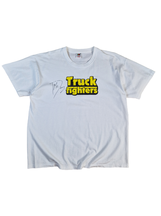 Fruit Of The Loom Shirt Truck Fighters Unterschrift Weiß XL