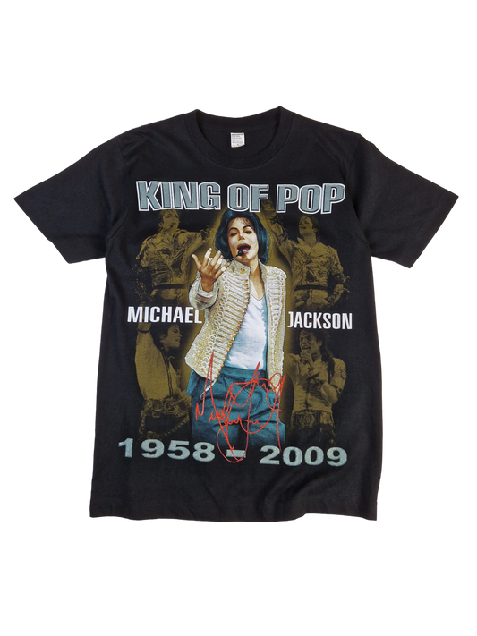 The King Of Pop Memorial Shirt Michael Jackson 1958-2009 Schwarz M