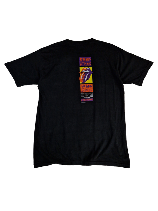 Rare! Vintage Shirt Rolling Stones Europe Tour 1990 "Urban Jungle" Single Stitch Schwarz XL