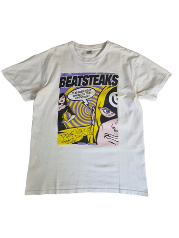 Fruit Of The Loom Shirt Beatsteaks "Greatest Band in Universe" Prinz Porno Widmung Weiß S