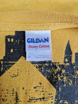 Gildan Shirt Eternal Tango "Welcome to the golden city" Alternative-Rock Gelb Schwarz M