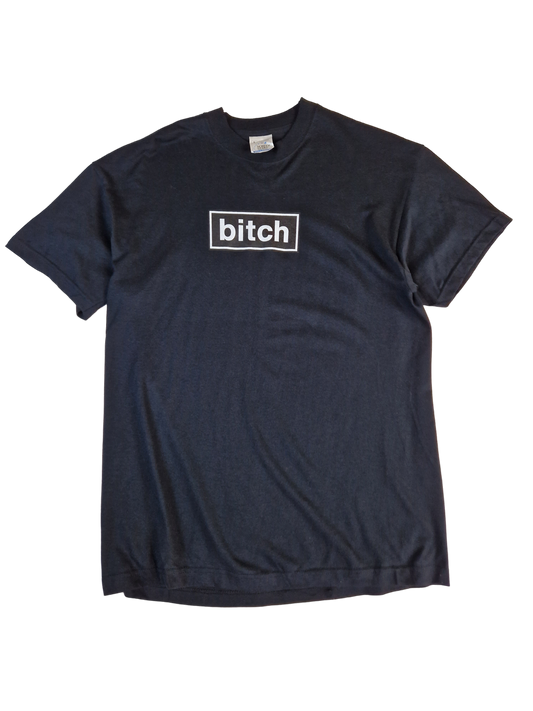 Screen Stars Shirt "Bitch" Schwarz L