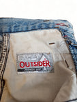 Vintage Outsider Mom-Jeans Highwaist Made In Italy Hellblau 27