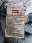 Vintage Levis Jeans 501 Made In USA Used Look Hellblau W28 L32