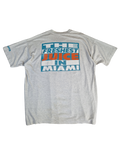 Vintage Fruit Of The Loom Shirt Miami Dolphins McDuffie aka OJ "The freshest juice..." Grau XXL