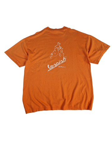 Vintage Screen Stars Shirt Vespisti Vespa Shop 2000 Orange XL