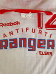 Rare! Vintage Reebok Trikot 80s Pallacanestro Varese Antifurti Ranger By Elser Weiß Rot S-M