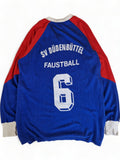 Vintage Palme Trikot Langarm 80s "SV Düdenbüttel Faustball" #6 Blau Rot M