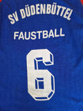 Vintage Palme Trikot Langarm 80s "SV Düdenbüttel Faustball" #6 Blau Rot M