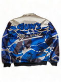 Vintage Kenny Race Collection Sportjacke 80s "Gun's Race Wear" Made In France Blau Weiß XL