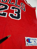 Vintage Champion Jersey Chicago Bulls Jordan #23 Rot M