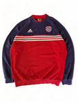 Vintage Adidas Sweater FC Bayern München Rot Navy M