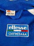 Vintage Ellesse Sportjacke 70s Olympia Made In Italy Blau Weiß XL