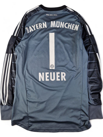 Adidas Trikot Torwart FC Bayern München #1 Neuer 2015/16 Schwarz Grau S