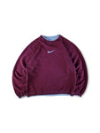 Nike Sweater Middle Swoosh Stick Weinrot M