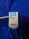 Vintage Adidas Shorts Baumwolle Made In Yugoslavia Blau Weiß (D7) M-L