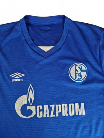 Umbro Trikot Schalke 2022/23 Heim Gazprom Blau Weiß L