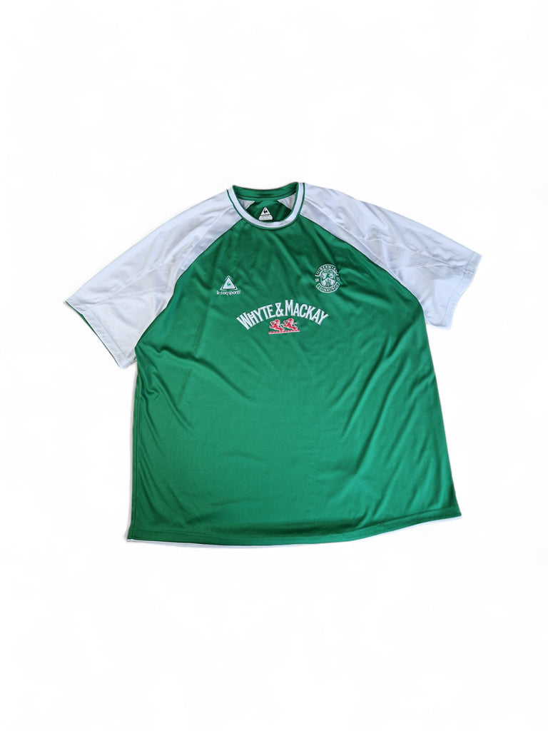 Le Coq Sportif Trikot 2008-09 Hibernian Home Grün Weiß (54/56) XXL-XXX –  RareRags