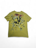 Ed Hardy Shirt Bootleg/Fake "Love Kills" Gelb M-L