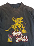 High Bowls Shirt "Slide Power" Eishockey Y2K Grafik Bestickt Sun Faded Dunkelblau S-M