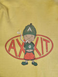 Vintage Axxit Hoodie Boxy Gelb XL