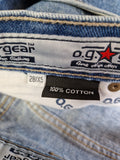 Vintage OG Gear Jeans Baggy Blau (28) XS