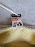 Vintage Trigema Sweater Mit Quarter-Zip Punica Werbung Gelb Grau XL