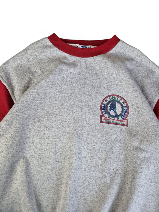 Vintage Mauro Ferrini Sweater "Hockey Association" Grau L