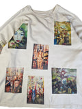 Vintage Magic Cult Sweater Unique Artwork Weiß/Creme XL