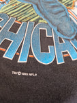 Vintage Starter Shirt Bootleg / Nicht Authentisch Chicago Bears 1993 NFL Schwarz / Grau M