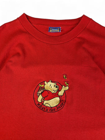 Vintage Winnie The Pooh Shirt Stickerei Made In USA Rot XL