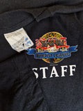 Rare! Vintage Screen Stars Shirt Yu-Gi-Oh! Duelist League Staff Single Stitch Schwarz XL